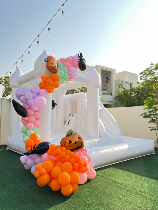 Bouncing Castle Rental 4x4m with Pit Balls and Balloon Garland Decoration - Perfect for Birthday!