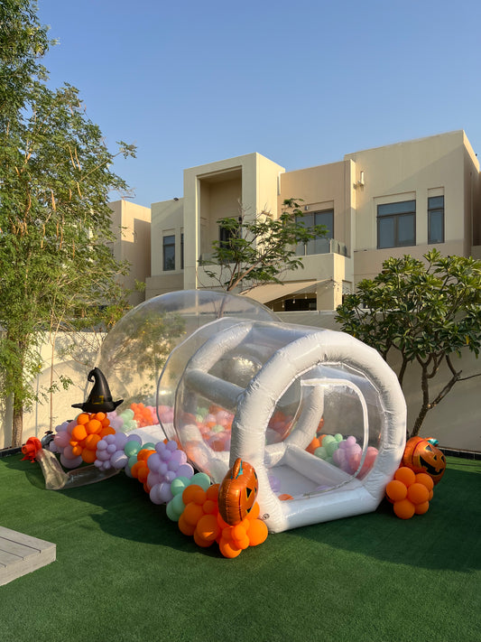 Bubble House Rental with Balloon Garland Decoration - Perfect for Birthday!