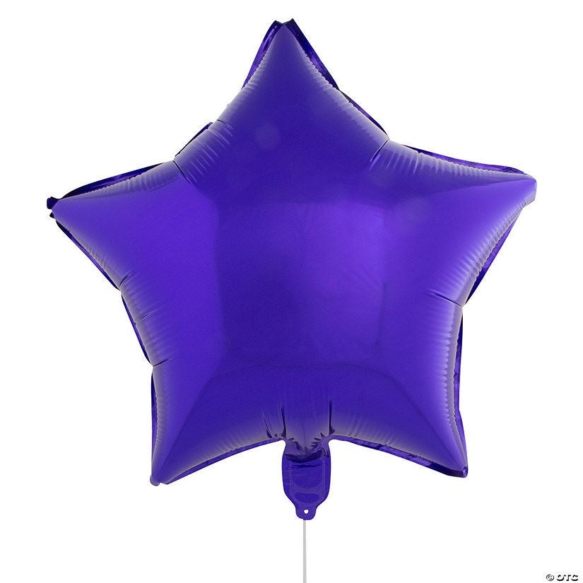Matte Purple Star Helium Balloon - Perfect for any Celebration!