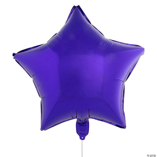 Matte Purple Star Helium Balloon - Perfect for any Celebration!