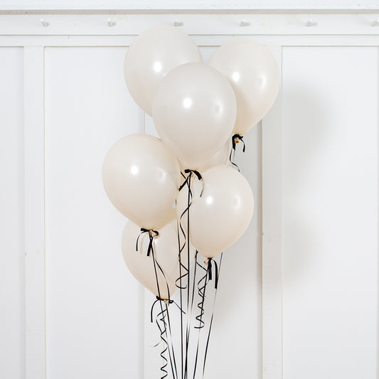 Black Bow Ivory Party Helium Latex Balloon Bunch Elevate Your Celebration with Stunning  Helium Balloon Bouquet