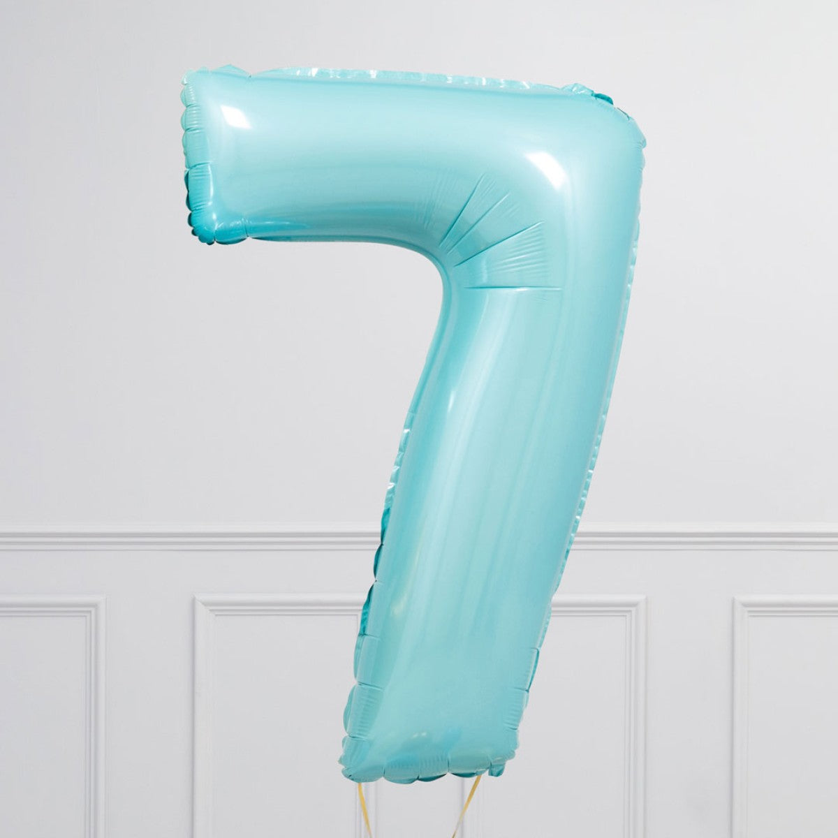 Helium Blue Two Number Set Balloon with 3 Foil Star Balloons