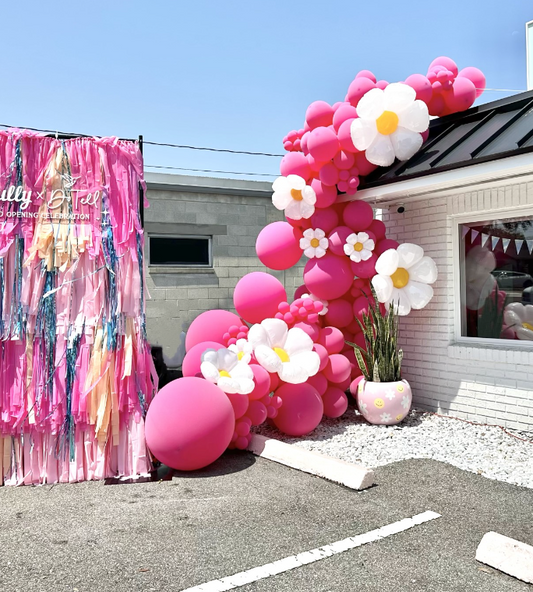 Corporate Opening Event Setup Event Decor Pink