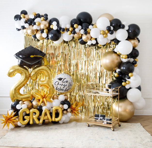 Graduation Setup Event Decor Black