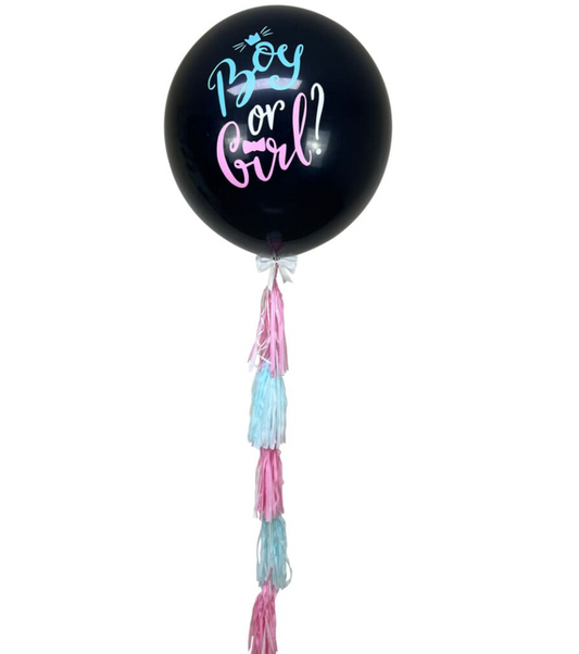 Boy or Girl Gender Reveal Helium Balloon Bouquet