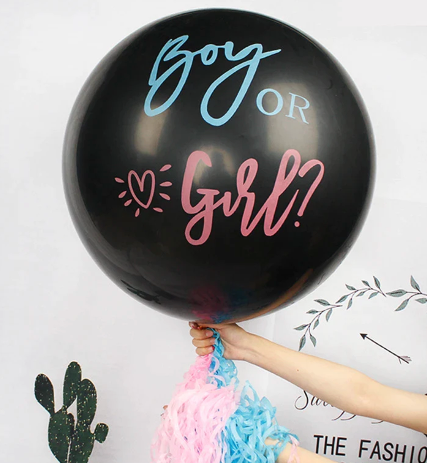 Boy or Girl Gender Reveal Helium Balloon Bouquet