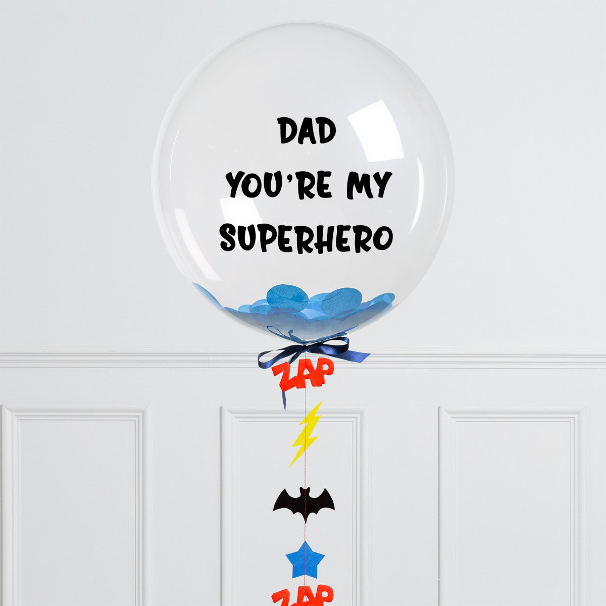 Personalised Helium Balloon Superhero Confetti Helium Bubble Balloon Elevate Your Celebration with Our Stunning Helium Bubble Balloon Bouquet