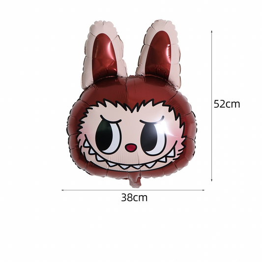 Brown Labubu Helium Foil Balloon - Perfect for any celebrations