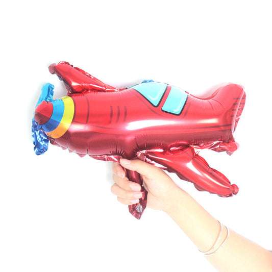 Mini Airplane Kids Birthday Balloon Bouquet Red