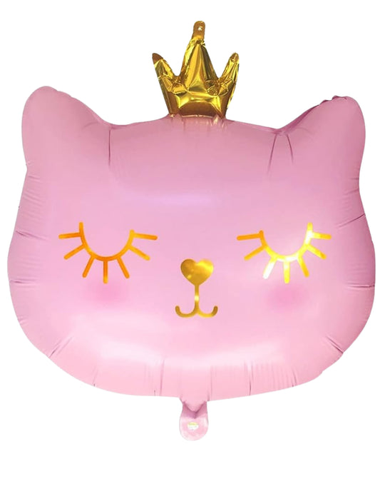 Cat Foil Balloon Kids Birthday Helium Balloon Bouquet Pink