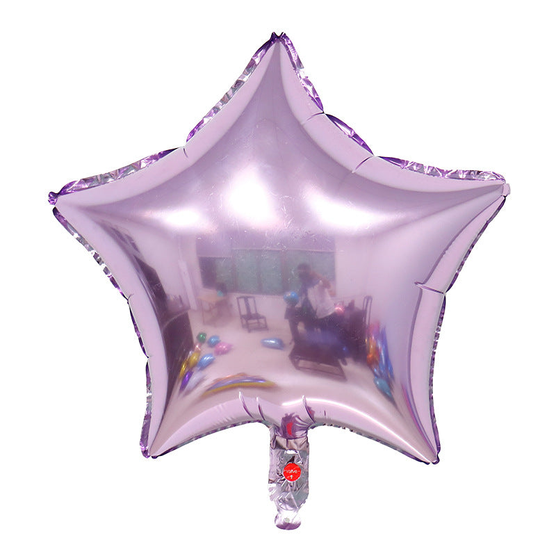 Star Kids Birthday Helium Balloon Bouquet Purple