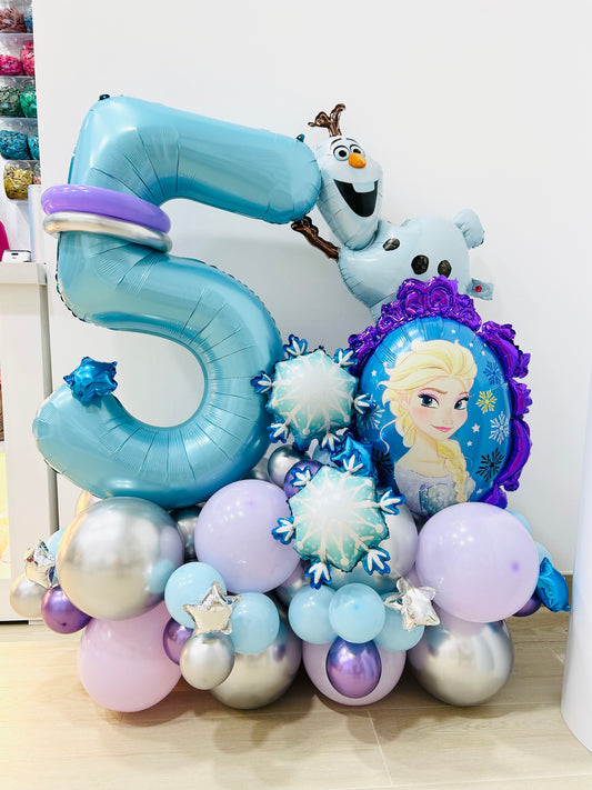 Platform Elsa Frozen Theme Kids Birthday Disney Balloon set Helium Balloon Bouquet