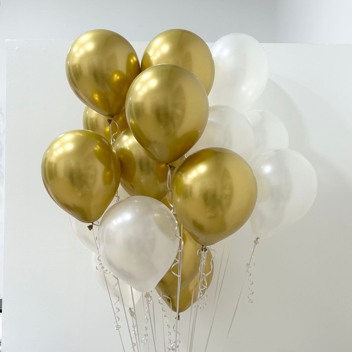 Kids Birthday Latex Balloon Celebrate The Birthday Home Decor Surprise Gift Balloon Bouquet White Gold