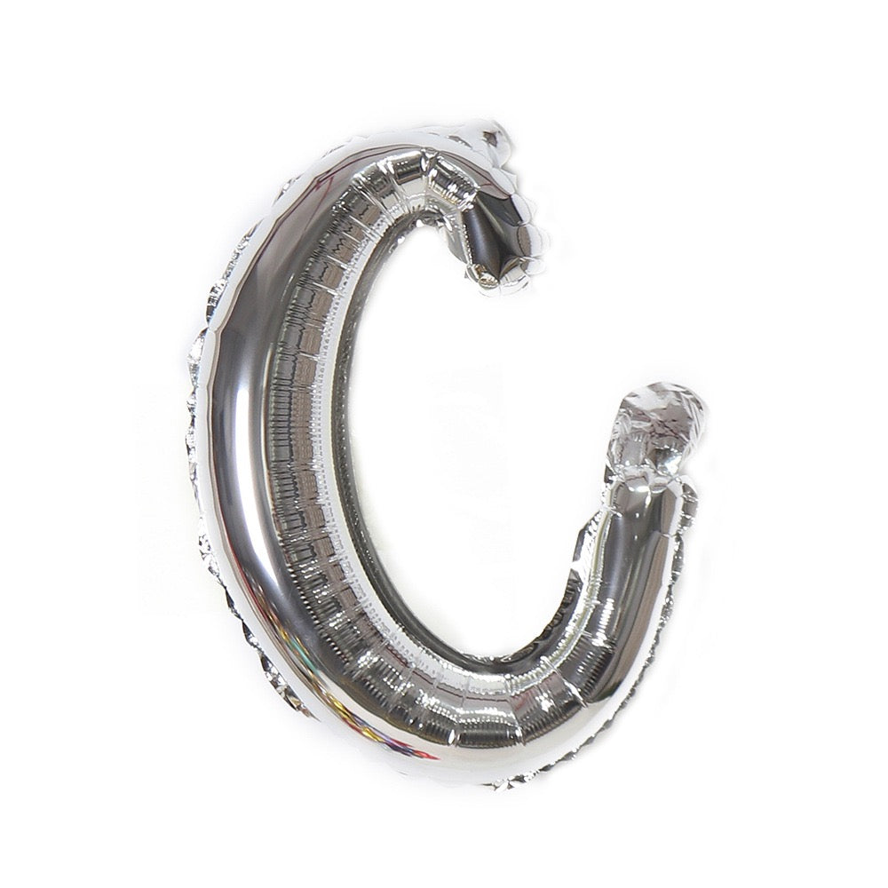 Small Letter 18 inch a to z Kids Birthday Balloon Bouquet Silver