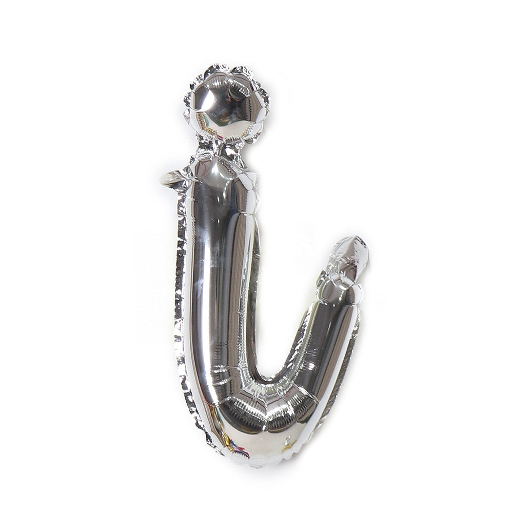 Small Letter 18 inch a to z Kids Birthday Balloon Bouquet Silver