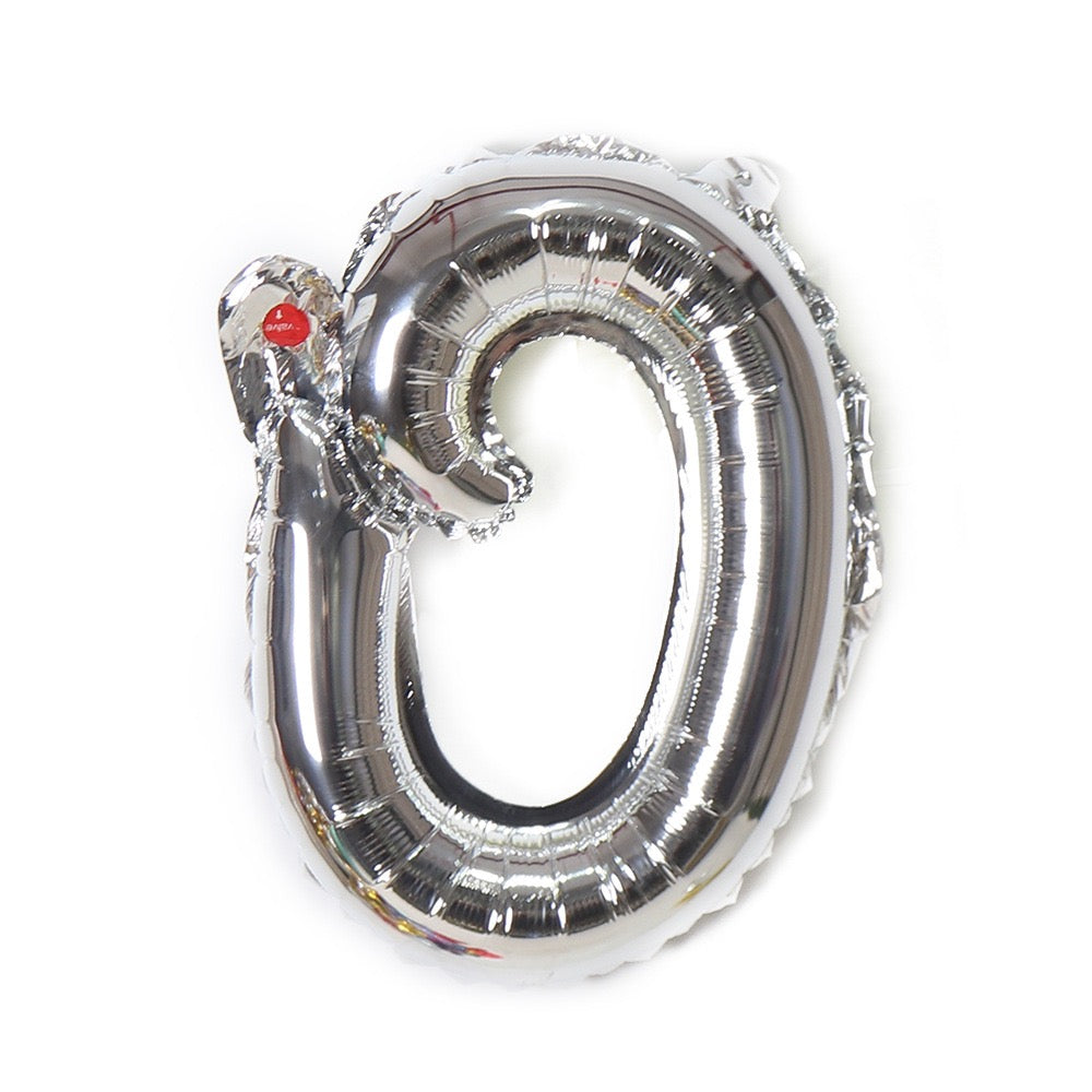 Small Letter 18 inch a to z Kids Birthday Balloon Bouquet Silver