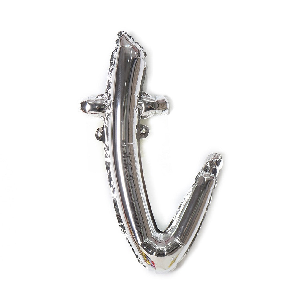 Small Letter 18 inch a to z Kids Birthday Balloon Bouquet Silver