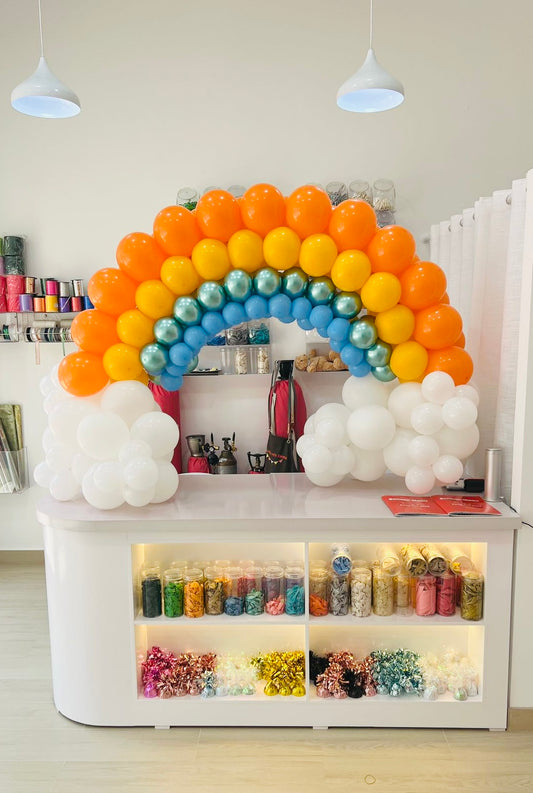 Rainbow Balloons Arch Kids Birthday Colourful Rainbow decoration Helium Balloon Bouquet