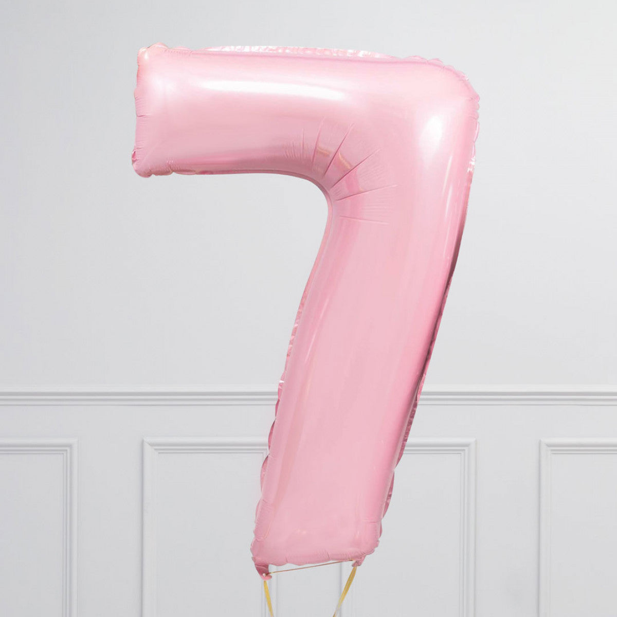 Helium Pink Two Number Set Balloons with 3 Foil Heart Balloons