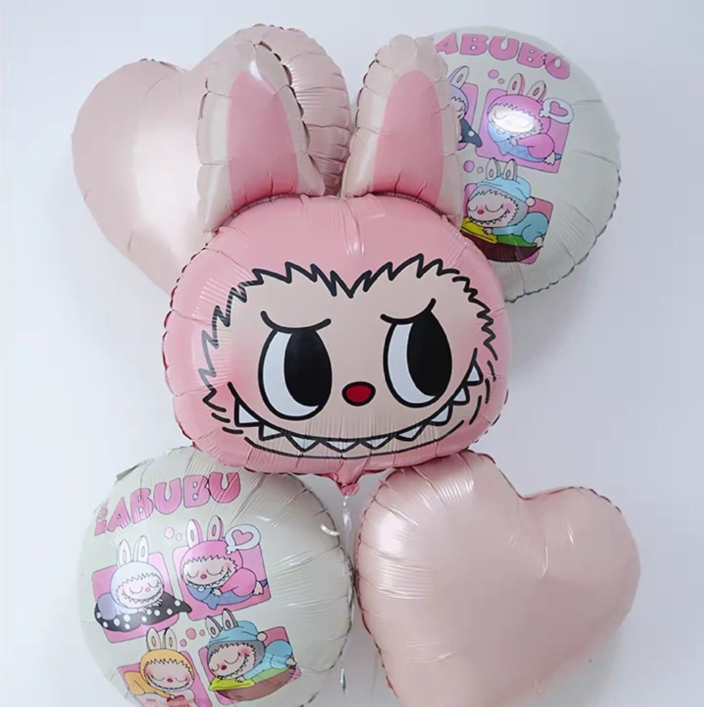 Set Labubu Helium Foil Balloon Bunch   - Perfect for any special occasions!