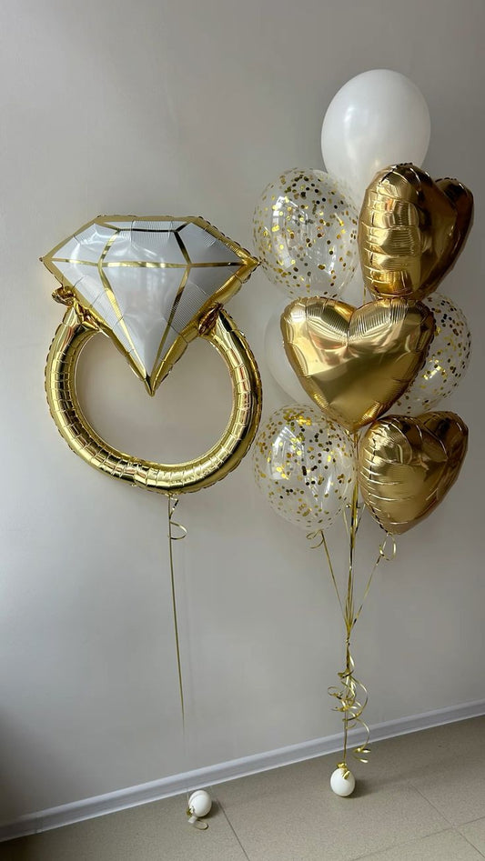 BRIDE TO BE Customization Bride Balloon Hearts bride to be bachelorette party bridal shower Ring Shape (Copy) (Copy) (Copy) (Copy) (Copy)