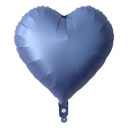 Matte Blue Heart Helium Balloon - Perfect for any Celebration!