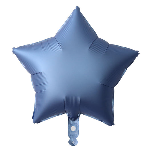 Matte Blue Star Helium Balloon - Perfect for any Celebration!