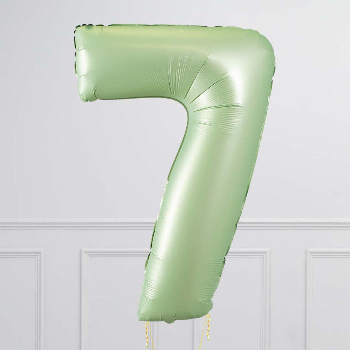 Helium Green Two Number Set Balloon with 3 Foil Star Balloons