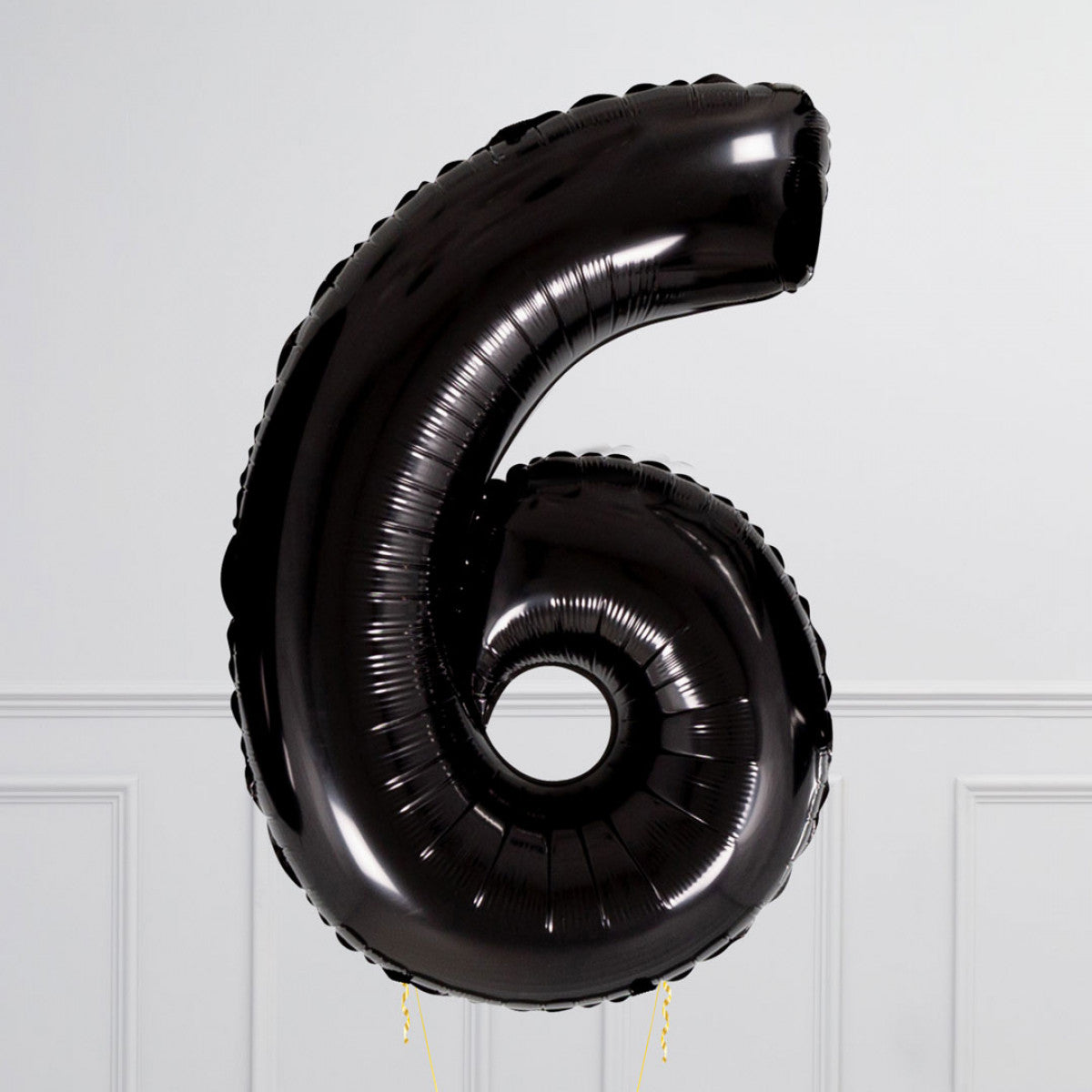 Helium Black Two Number Set Balloon with 3 Foil Star Balloons