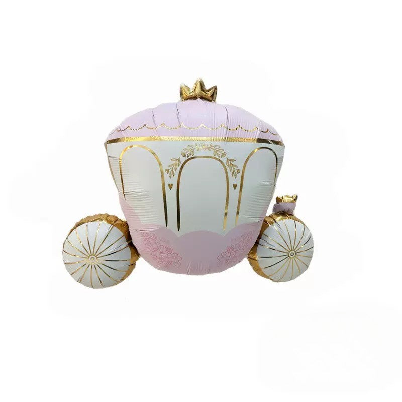 Princess Themed Disney Theme Carriage Helium Balloon - Perfect for any Kids Birthday Celebration!