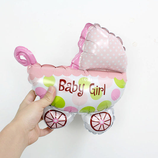 Mini Stroller Foil Balloon - Perfect for Gender Reveal celebration