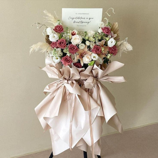 White and Pink Roses - Floral Fresh Bouquet