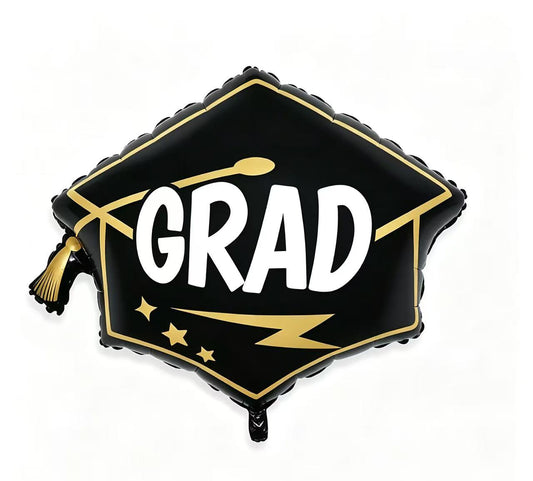 Graduation Hat Kids Birthday Graduation Balloon Helium Balloon Bouquet Black Gold