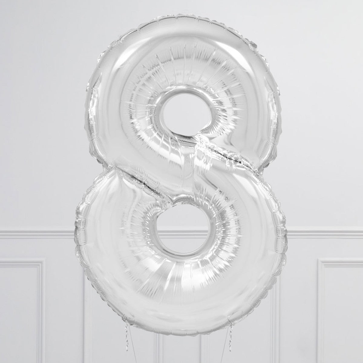 Helium Clear Two Number Set Balloon with 3 Stars Foil Balloons
