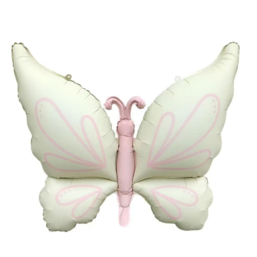 Beige Pink Butterfly Helium Balloon - Perfect for any Celebration!