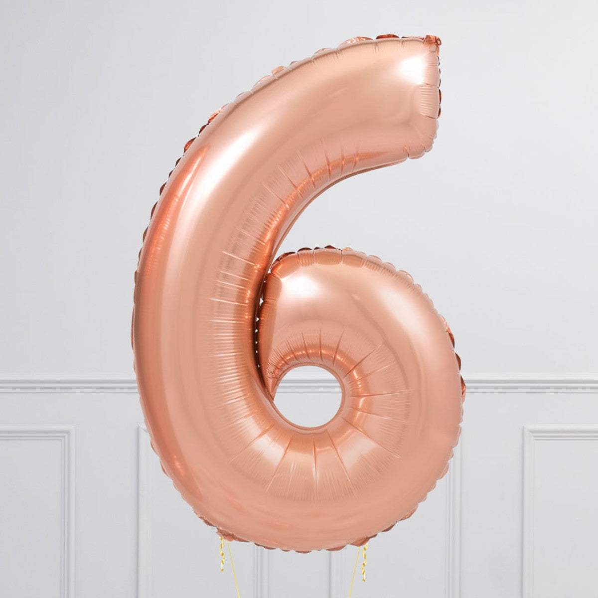 Helium Pink Two Number Set Balloon with 3 Hearts Foil Balloons