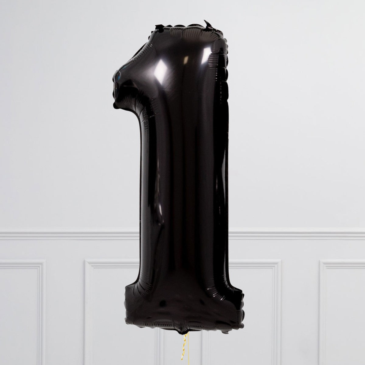 Helium Black Two Number Set Balloon with 3 Foil Star Balloons