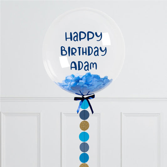 Personalised Helium Balloon Flower Tail Confetti Helium Bubble Balloon Elevate Your Celebration with Our Stunning Helium Bubble Balloon Bouquet