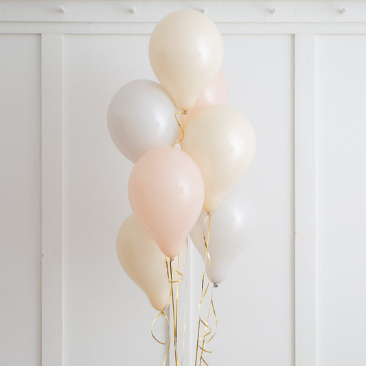 Nude Blush Helium Latex Balloon Bunch Elevate Your Celebration with Stunning  Helium Balloon Bouquet