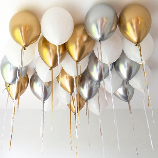 Stylish Metallic Helium Ceiling Balloons Elevate Your Celebration with Stunning Helium Ceiling Balloons Helium Balloon Bouquet