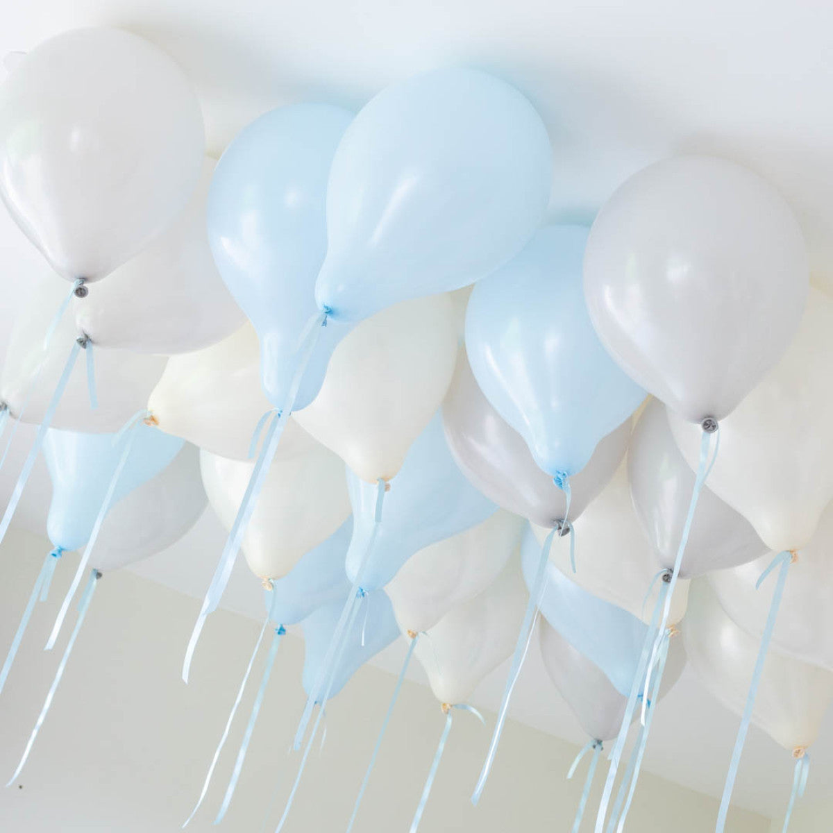 Macaron Blue Helium Ceiling Balloons Elevate Your Celebration with Stunning Helium Ceiling Balloons Helium Balloon Bouquet