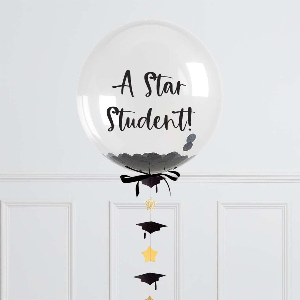 Personalised Helium Balloon Graduation Confetti Helium Bubble Balloon Elevate Your Celebration with Our Stunning Helium Bubble Balloon Bouquet